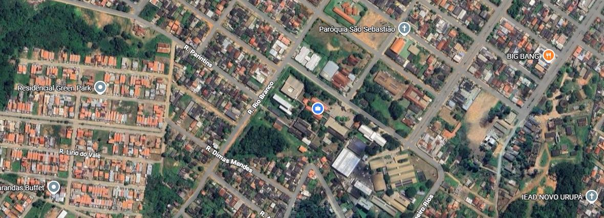 Mapa da localização do Campus Ji‑Paraná